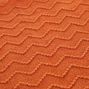 BATTILO HOME Burnt Orange Throw Blanket Soft Lightweight