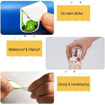 400PCS Waterproof Bottle Labels for Daycare and Kitchen