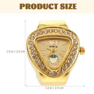 Vintage Quartz Ring Watch for Stylish Timekeeping