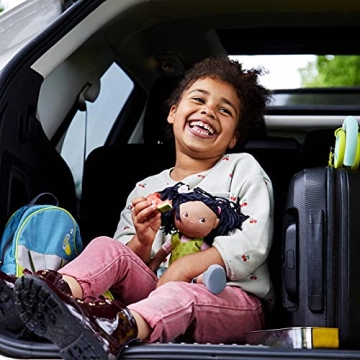 HABA Cari 12" Soft Doll Washable Embroidered Face Green Dress