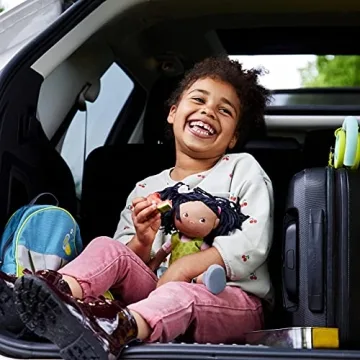 HABA Cari 12" Soft Doll Washable Embroidered Face Green Dress