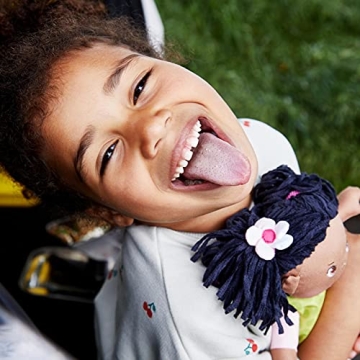 HABA Cari 12" Soft Doll Washable Embroidered Face Green Dress