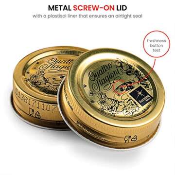 Bormioli Rocco Quattro Stagioni 5 Ounce Jars - 12 Pack