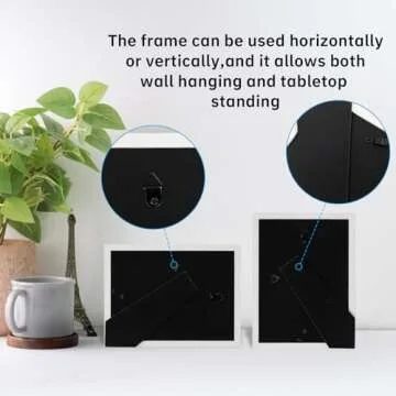 DECOCIAGA 8x10 Picture Frame Set of 4, White Beaded Photo Frames Display Pictures 5x7 with Mat or 8x10 without Mat, Multi Photo Frames Collage for Wall or Tabletop Decor