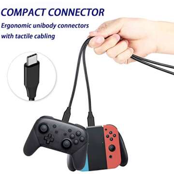 DEEGO 15Ft USB C Cable for PS5 and Samsung Devices