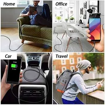 DEEGO 15Ft USB C Cable for PS5 and Samsung Devices