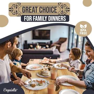 Exquisite Victorian Disposable Party Set for 40 Guests