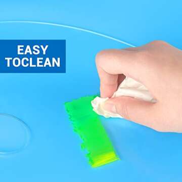 Tamaki Acrylic Paint Palette Paint Pallet Clear Paint Tray Palette, Easy Clean Non-Stick Artist Pallet for Oil Watercolor Craft DIY Art Painting Palette, 2 PCS