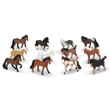 Melissa & Doug Pasture Pals - 12 Collectible Horses