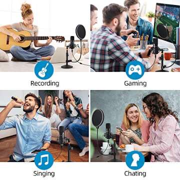 Professional USB Streaming Podcast Mic for Creators