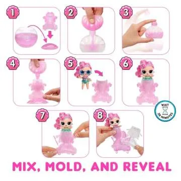 LOL Surprise Mermaids Tots with Color Change Tail, Make A Mermaid Tail, 8 Dolls to Collect, Fashion Accessories, Great Gift for Kids Ages 4+