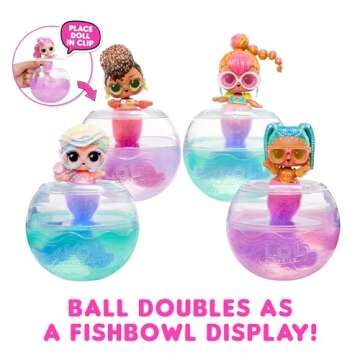 LOL Surprise Mermaids Tots with Color Change Tail, Make A Mermaid Tail, 8 Dolls to Collect, Fashion Accessories, Great Gift for Kids Ages 4+