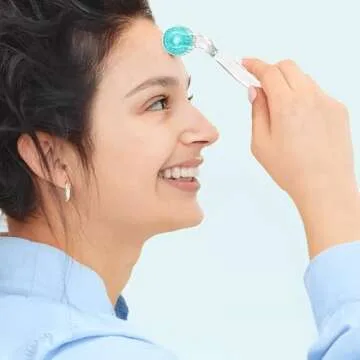 Angel Kiss Derma Roller REAL NEEDLES - 192 Microneedling Beginner Stainless Steel Needle & Advanced 5 Titanium Needle Combination Micro Needle Roller 0.3mm - w/Storage Case