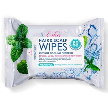 ESHA Hair & Scalp Wipes: Instant Cooling Refresh for All Hair Types