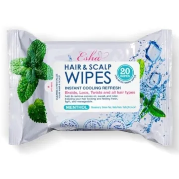 ESHA Hair & Scalp Wipes: Instant Cooling Refresh for All Hair Types