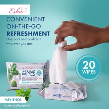 ESHA Hair & Scalp Wipes for Instant Refreshment Anywhere