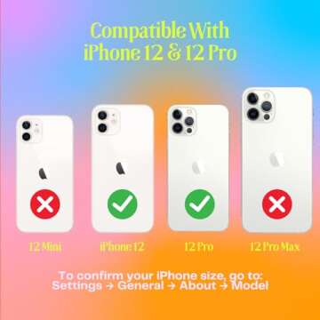 FELONY CASE - Stylish Neon Pink Crystal Clear Phone Case for iPhone 12/12 Pro - Compatible with MagSafe - 360° Shockproof Protective Cases