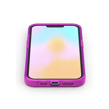 FELONY CASE - Stylish Neon Pink Crystal Clear Phone Case for iPhone 12/12 Pro - Compatible with MagSafe - 360° Shockproof Protective Cases