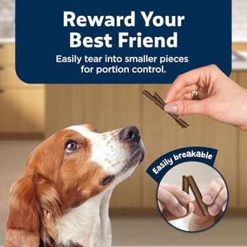 Blue Buffalo Stix Pepperoni-Style Dog Treats Made with Natural Ingredients, Beef Recipe, 13-oz Bag