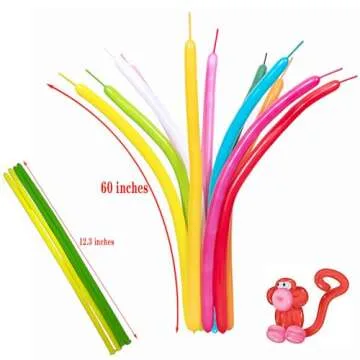 KADBANER 260Q Long Balloons 100 Pack latex balloons Graduation Wedding Reunion Party Birthday