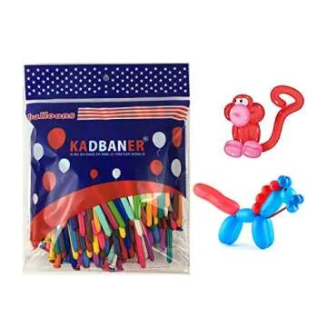 KADBANER 260Q Long Balloons 100 Pack latex balloons Graduation Wedding Reunion Party Birthday
