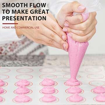 ChengFu 100pcs Disposable Small Piping Bags 8 inch, Mini Piping Bags, Pastry Piping Bags for Cream F...