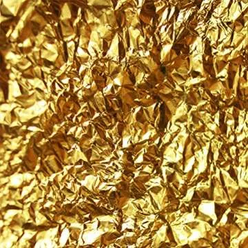 300 Sheets Imitation Golden Silver Rose Color Leaf,Foil Paper for Arts, Gilding Crafting, Decoration,Frames, Furniture 5.5 by 5.5 Inches