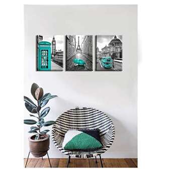 Chic Paris Decor Canvas Prints for Home Wall Art