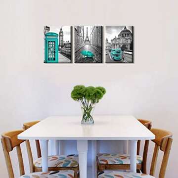 Chic Paris Decor Canvas Prints for Home Wall Art