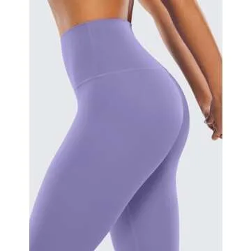 CRZ YOGA Soft High Waisted Yoga Leggings in Dark Lavender