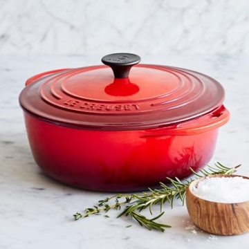 Le Creuset Shallow Dutch Oven 2.75 Quart in Cherry Red