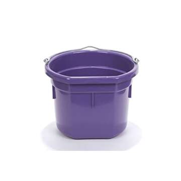 Little Giant® Flat Back 8 Quart Plastic Animal Feed Bucket