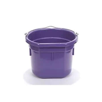 Little Giant® Flat Back 8 Quart Plastic Animal Feed Bucket