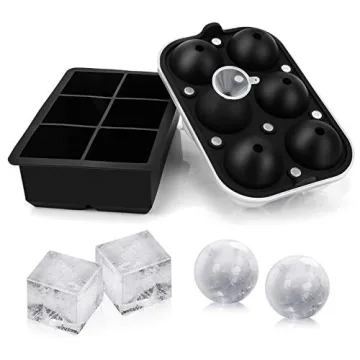 Ticent Ice Cube Trays Ice-Ball-Molds - Perfect for Whiskey Lovers