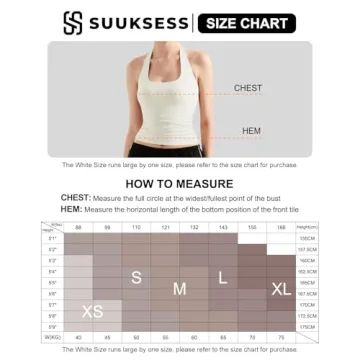 SUUKSESS Women Halter Tank Tops Double Lined Backless Y2K