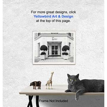 Glam Wall Decor Photo of Christian Dior Store - High Fashion Design Wall Art Picture - Designer Decor - Glamour Art Gift for Women - Designer Fashion Luxury Couture Home Decoration Poster 8x10