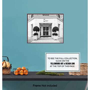 Glam Wall Decor Photo of Christian Dior Store - High Fashion Design Wall Art Picture - Designer Decor - Glamour Art Gift for Women - Designer Fashion Luxury Couture Home Decoration Poster 8x10