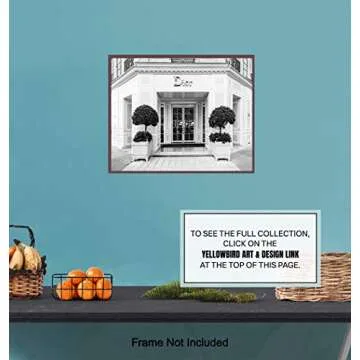 Glam Wall Decor Photo of Christian Dior Store - High Fashion Design Wall Art Picture - Designer Decor - Glamour Art Gift for Women - Designer Fashion Luxury Couture Home Decoration Poster 8x10