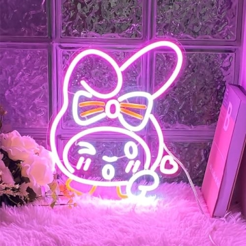 My Melody Neon Light Sign for Home and Anime Fans