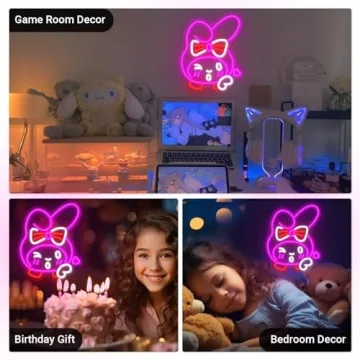 My Melody Neon Light Sign for Home and Anime Fans