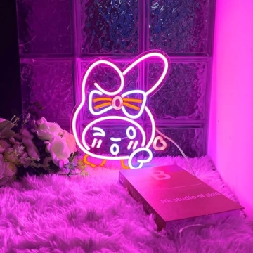 My Melody Neon Light Sign for Home and Anime Fans