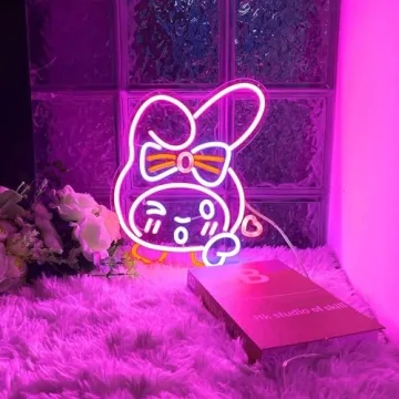 My Melody Neon Light Sign for Home and Anime Fans
