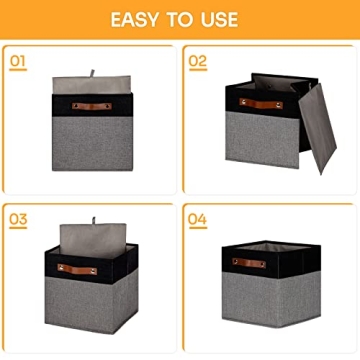 DULLEMELO 11x11 Storage Cubes for Stylish Home Organization