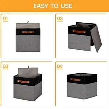 DULLEMELO 11x11 Storage Cubes for Stylish Home Organization