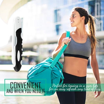 Lingito Foldable Travel Toothbrush with Charcoal Bristles 3-Pack