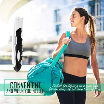 Lingito Foldable Travel Toothbrush with Charcoal Bristles 3-Pack