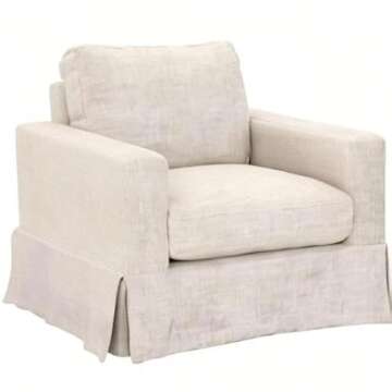 Star International Furniture Essentials Maxwell Fabric Sofa Chair in Beige