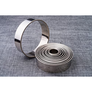 SurgeHai 12 Piece Round Cookie Cutter Set for Baking