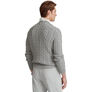 Polo Ralph Lauren Men's Cable Knit Sweater - Lite Grey