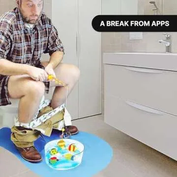 Potty Fisher Toilet Fishing Game - Fairly Odd Novelties - Funny Novelty Gag Joke Bathroom Gift